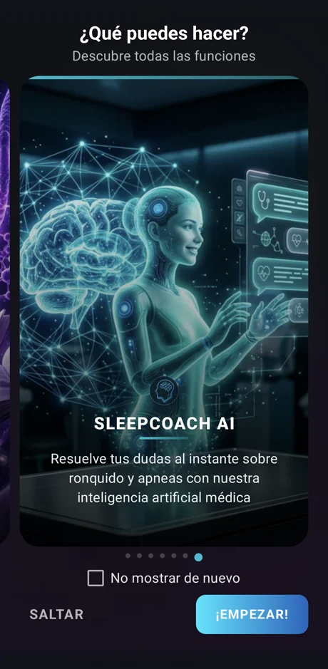 Onboarding: SLEEPCOACH AI, asistente médico